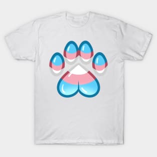 LGBTQ+ Pride Heart Paws - Transgender T-Shirt